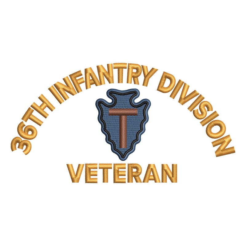 U.S. Army 36th Infantry Division Logo U.S. Army 36th Infantry Division Logo One Size