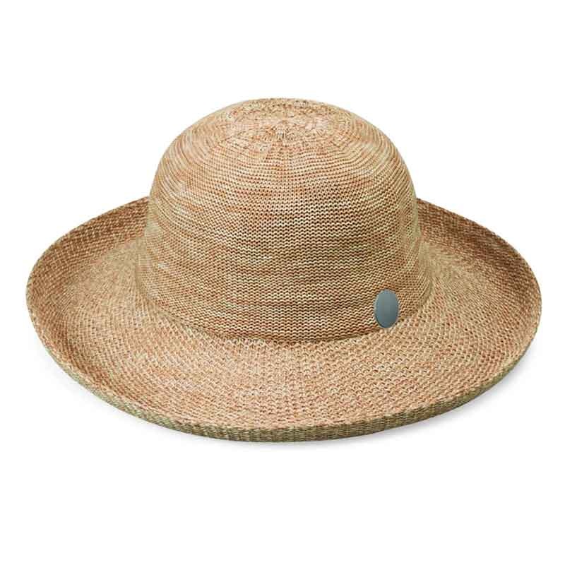 Victoria Up Brim Hat – Carkella Golf Hat by Wallaroo Hats Mixed Camel M/L (58 cm)
