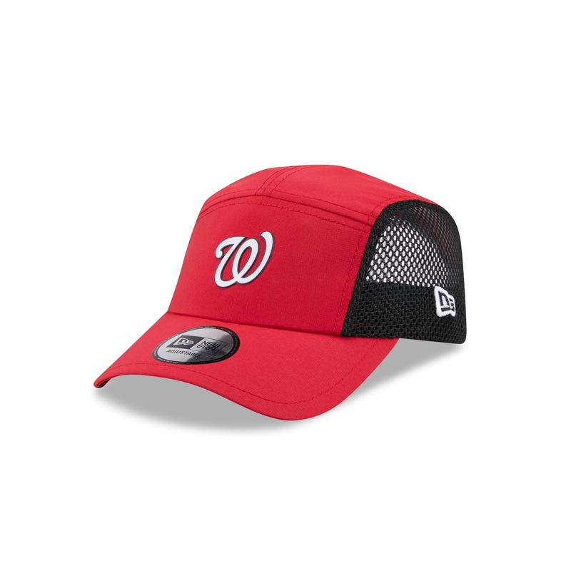 Washington Nationals Poly Runner Adjustable Hat One Size