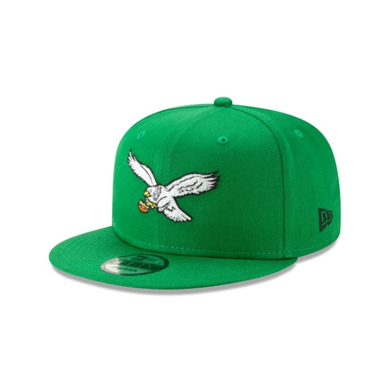 Philadelphia Eagles Historic Green 9FIFTY Snapback Hat One Size