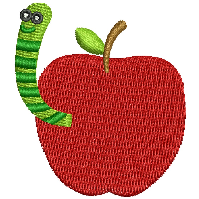 School Worm Apple Default Title One Size
