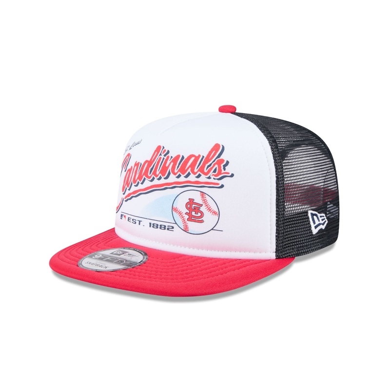 St. Louis Cardinals Retro Script 9FIFTY A-Frame Trucker Hat One Size