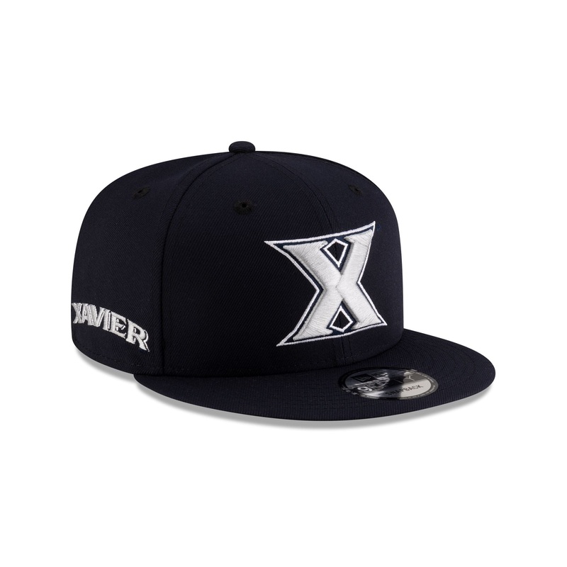 Xavier Musketeers Black 9FIFTY Snapback Hat One Size