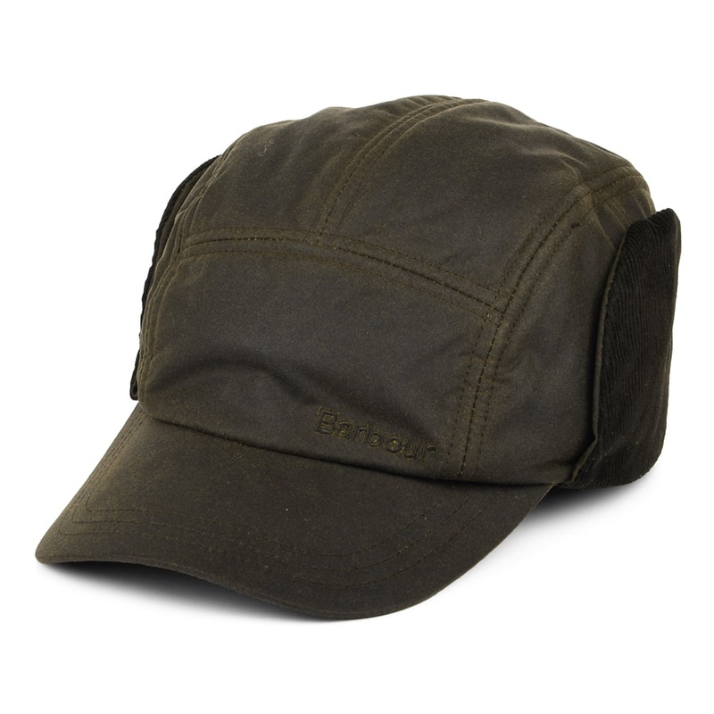 Barbour Hats Dalegarth Hunting Cap with Earflaps – Olive S