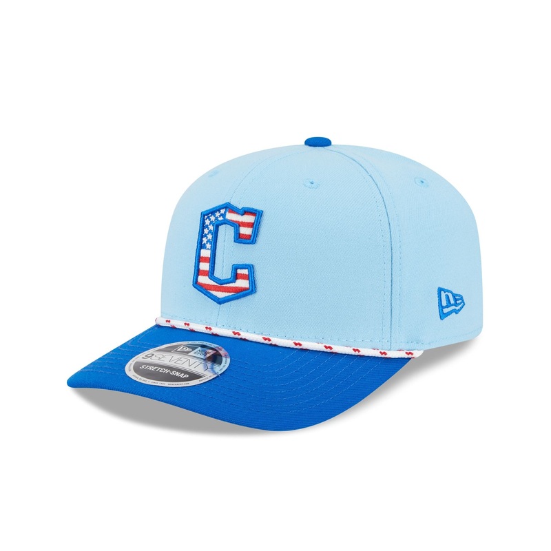 Cleveland Guardians Independence Day 2025 9SEVENTY Stretch-Snap Hat One Size
