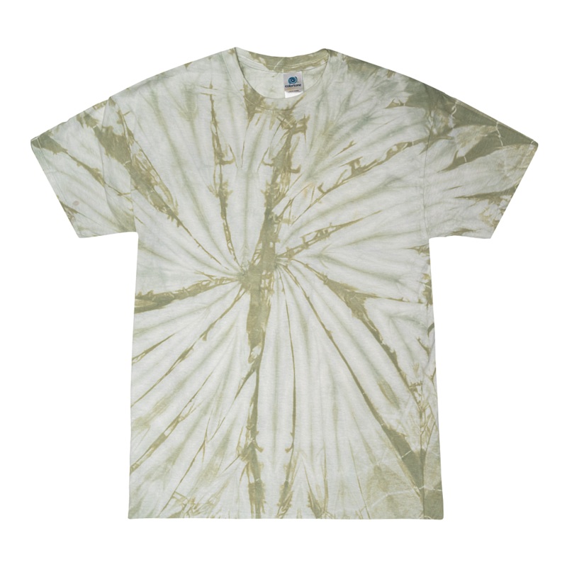 Colortone 1000 Multi-Color Tie-Dyed T-Shirt – Spider Olive Spider Olive S