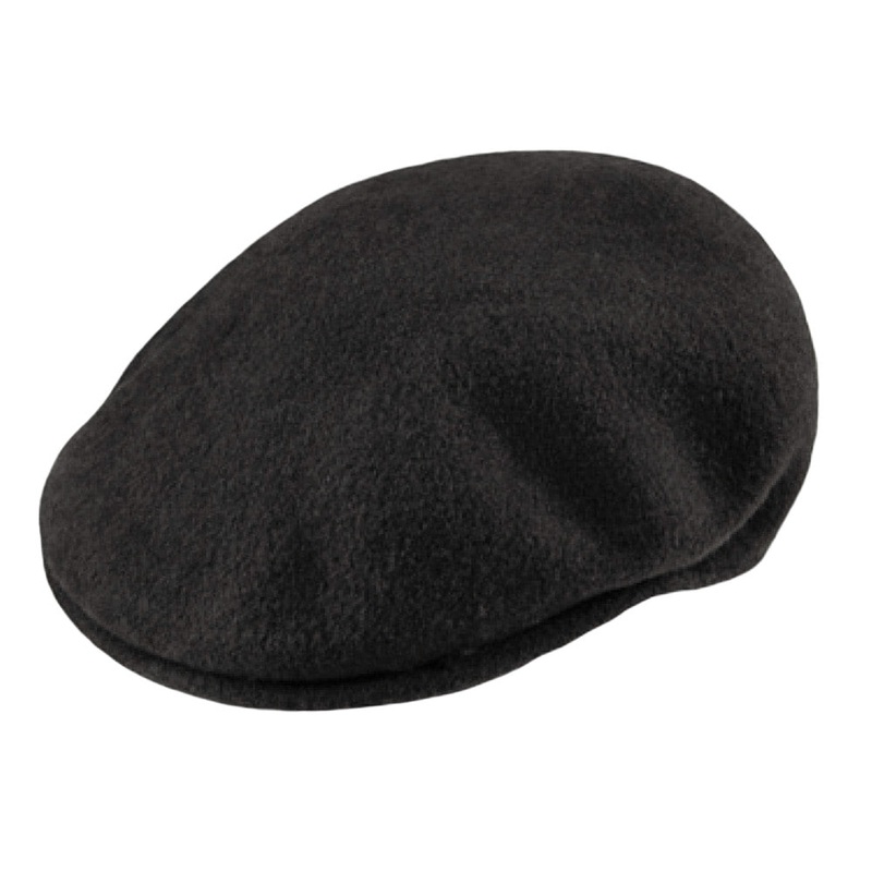 Kangol 504 Wool Flat Cap – Black S
