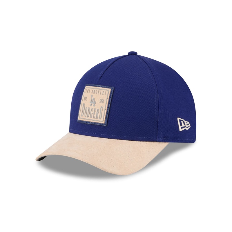 Los Angeles Dodgers Suede Patch 9FORTY M-Crown A-Frame Adjustable Hat One Size
