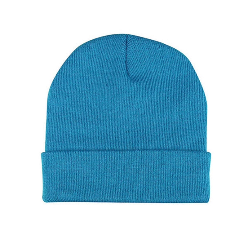 Mega Cap 5001 Acrylic Beanie W/ Cuff Aqua