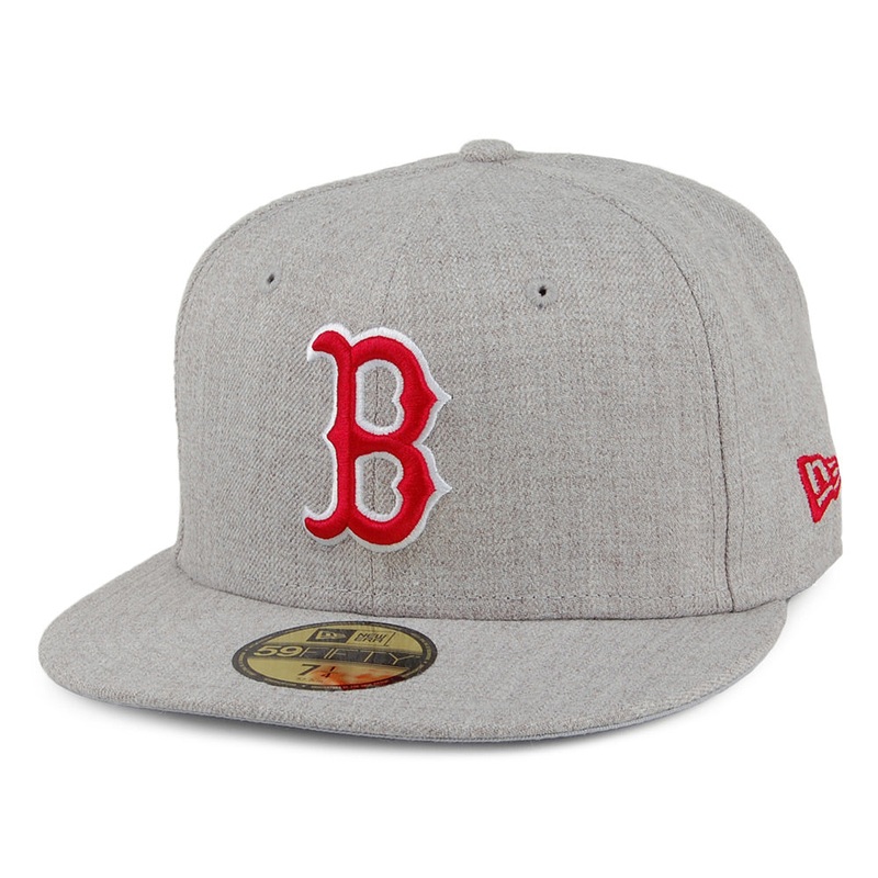 New Era 59FIFTY Boston Red Sox Baseball Cap – MLB Heather Gray Series – Heather Grey 7