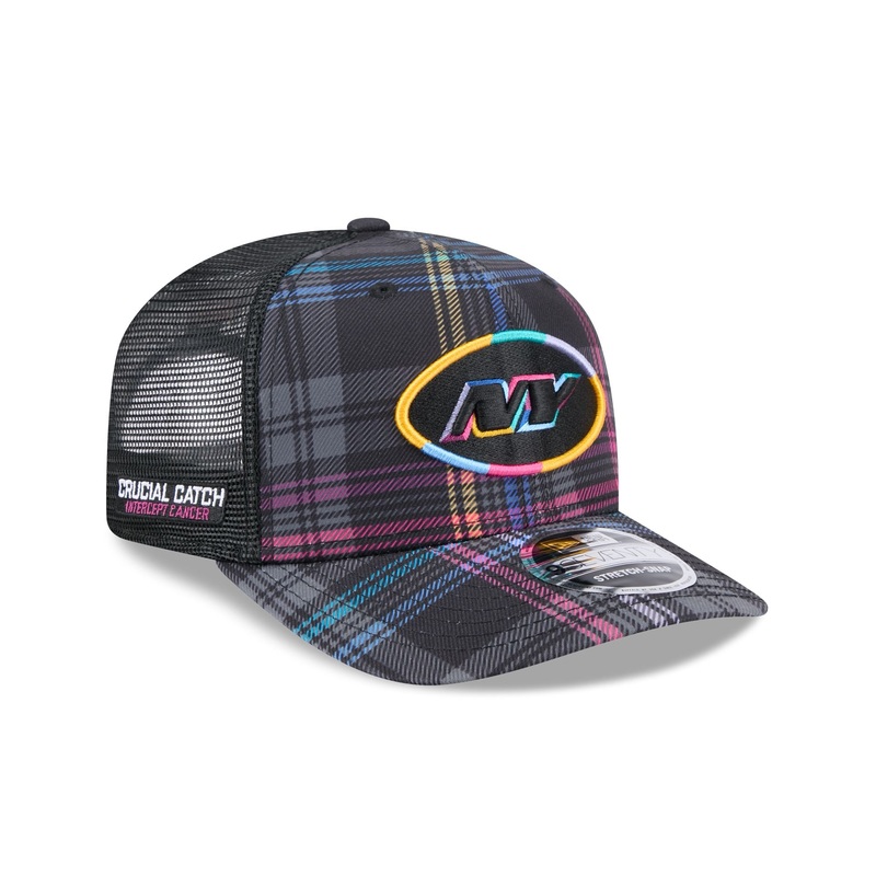 New York Jets 2024 Crucial Catch 9SEVENTY Trucker Hat One Size