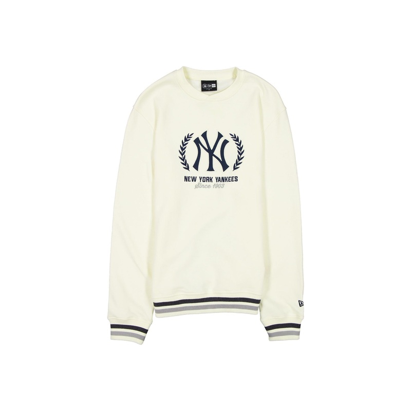 New York Yankees Throwback Chrome White Crewneck S