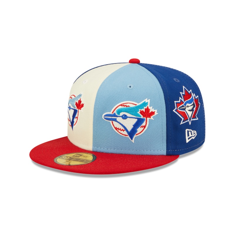 Toronto Blue Jays Logo Pinwheel 59FIFTY Fitted Hat 7