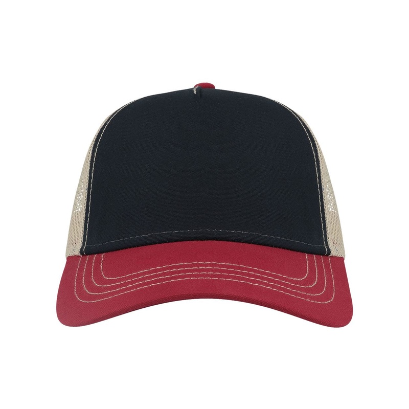 Atlantis Headwear RAPPER Sustainable Canvas Cap Black/Grey