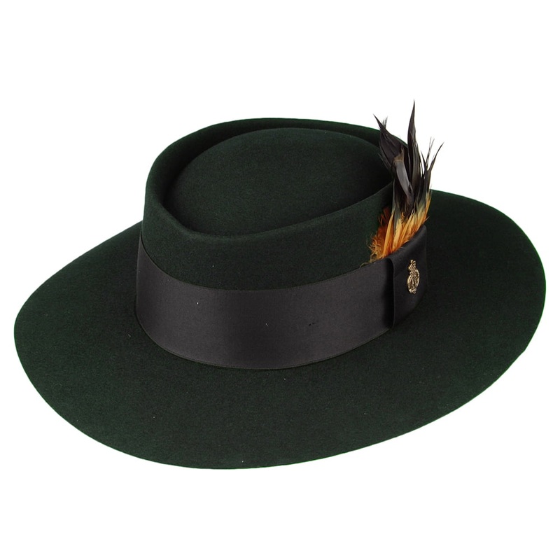 Christys Hats Camden Fur Felt Fedora Hat – Forest 1-Size