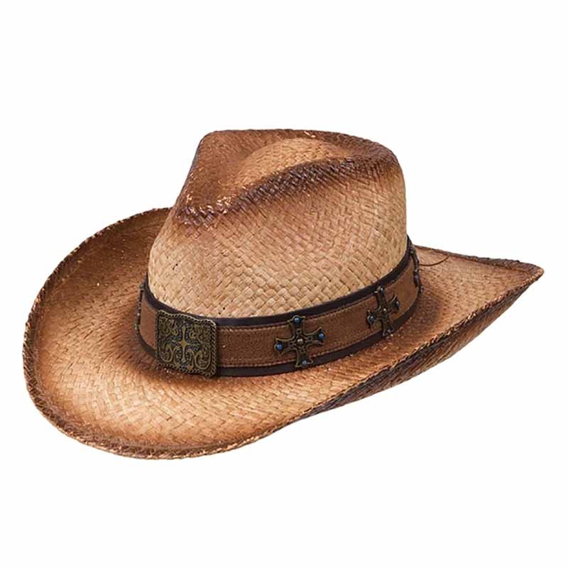 Four Way Cross Cowboy Hat for Small Heads – Karen Keith Hats Tan Small (55 cm)