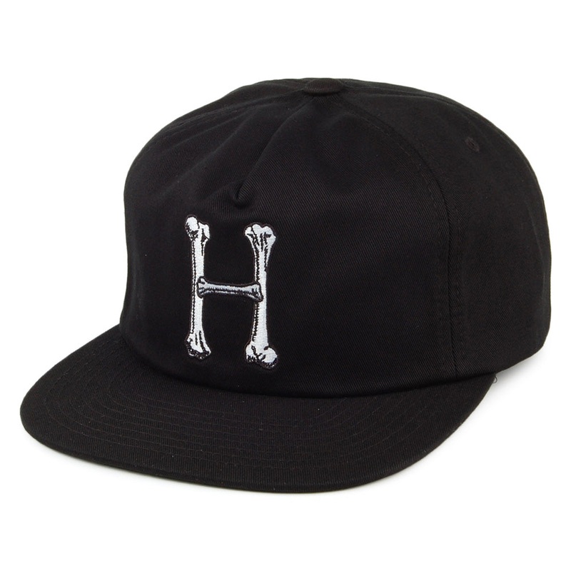 HUF Bone Classic H Snapback Cap – Black Adjustable