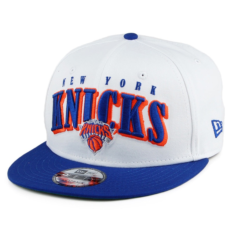 New Era 9FIFTY New York Knicks Snapback Cap – Retro NBA – White-Blue Small/Medium