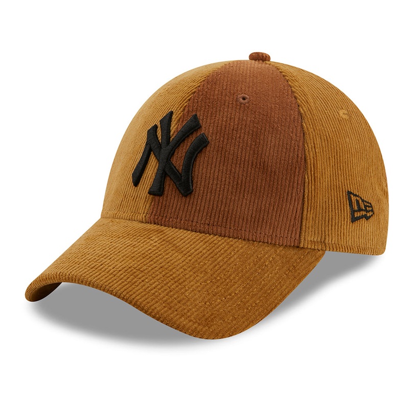 New Era 9FORTY New York Yankees Baseball Cap – MLB Cord – Tan Adjustable
