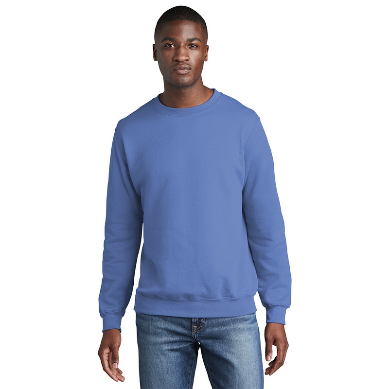 Port & Company PC78 Core Fleece Crewneck Sweatshirt – Carolina Blue Carolina Blue S