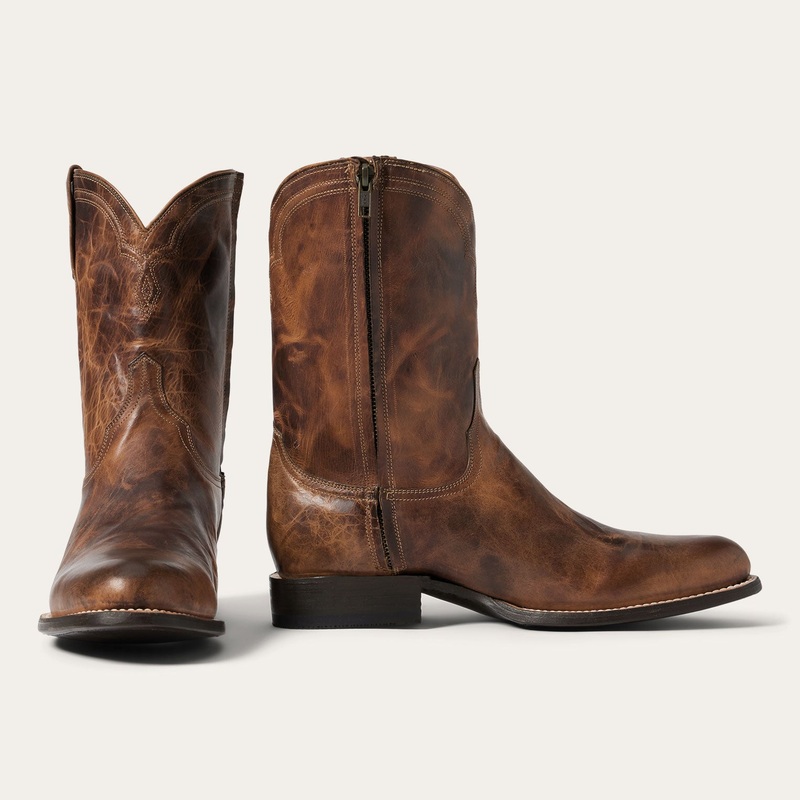 Rancher Zip Roper Oiled Cognac 7 D