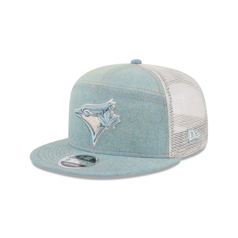 Toronto Blue Jays Denim Split Panel 9FIFTY Trucker Hat One Size