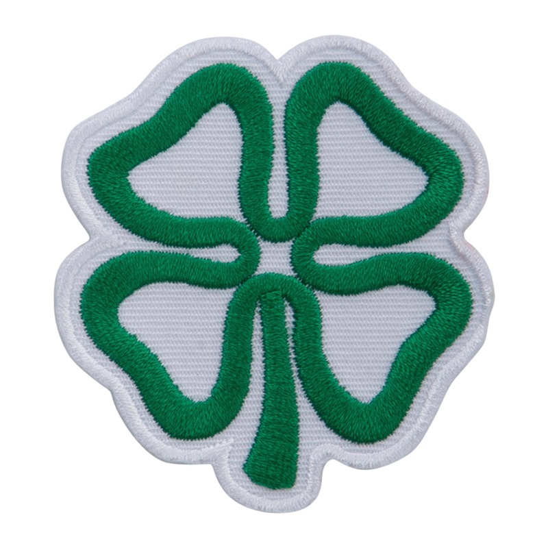 4 Leaf Clover Embroidered Patch Clover One Size