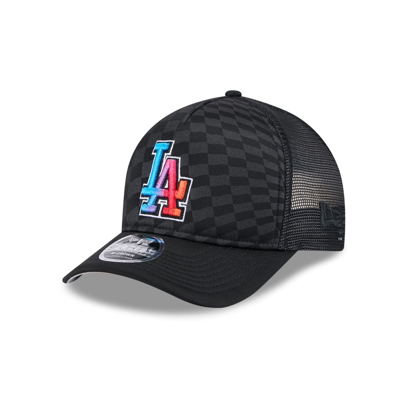 Los Angeles Dodgers Gradient Raceway 9FORTY M-Crown A-Frame Trucker Hat One Size