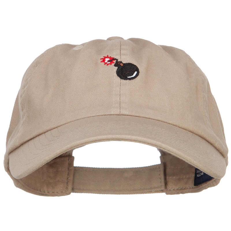 Mini Bomb Embroidered Low Cap Khaki One Size