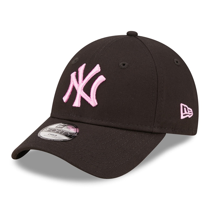 New Era Kids 9FORTY New York Yankees Baseball Cap – MLB League Essential – Black-Pink CHILD ADJ.