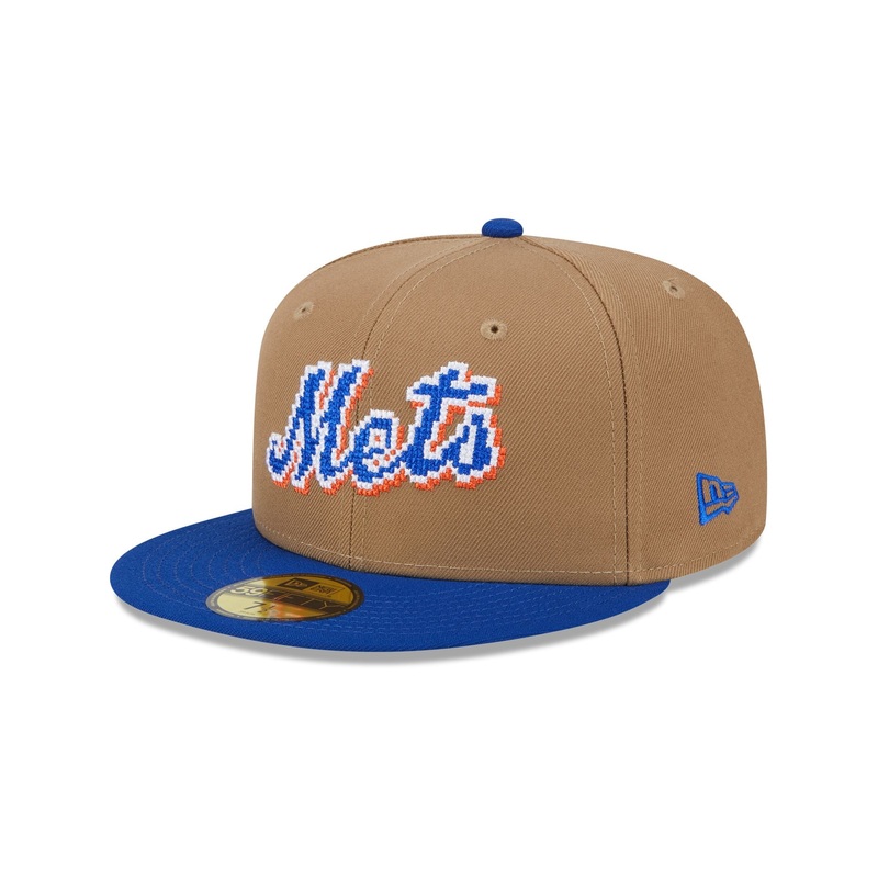 New York Mets Classic 8-Bit Wordmark 59FIFTY Fitted Hat 7