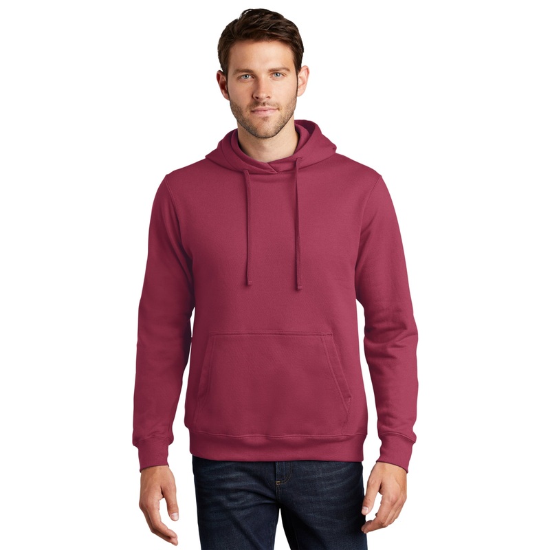 Port & Company PC850H Fan Favorite Fleece Pullover Hooded Sweatshirt – Garnet Garnet XS