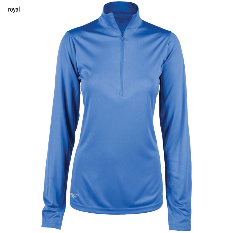 Reebok Icon Ladies Half Zip Pullover 7266 Royal SM