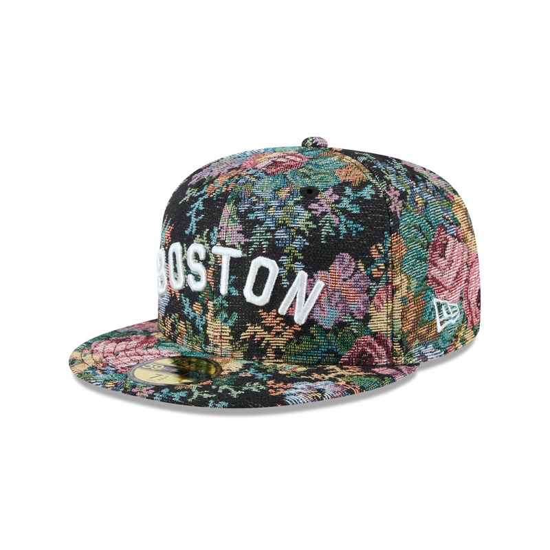 Boston Red Sox Jacquard Pattern 59FIFTY Fitted Hat 7