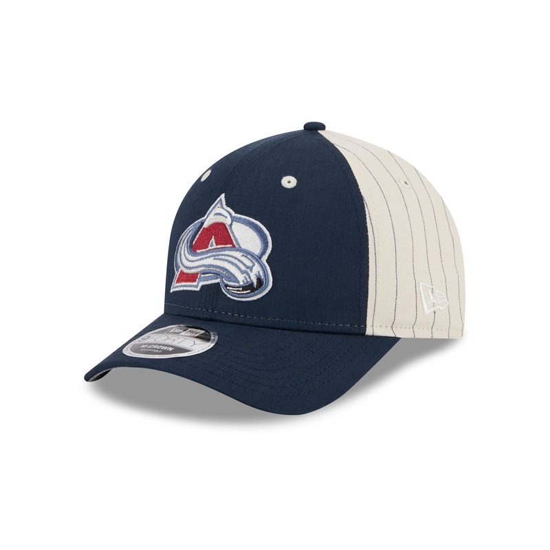 Colorado Avalanche Linen 9FORTY M-Crown Snapback Hat One Size