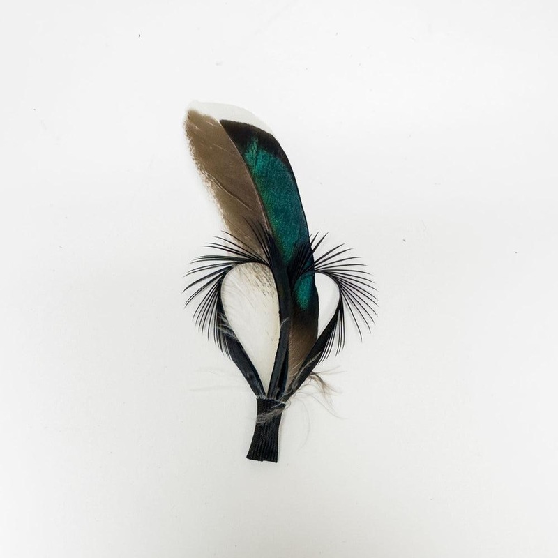Hank | Hat Feather Turquoise