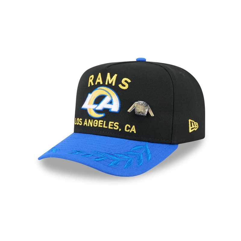 Los Angeles Rams 2025 Draft Black 59FIFTY A-Frame Fitted Hat 7