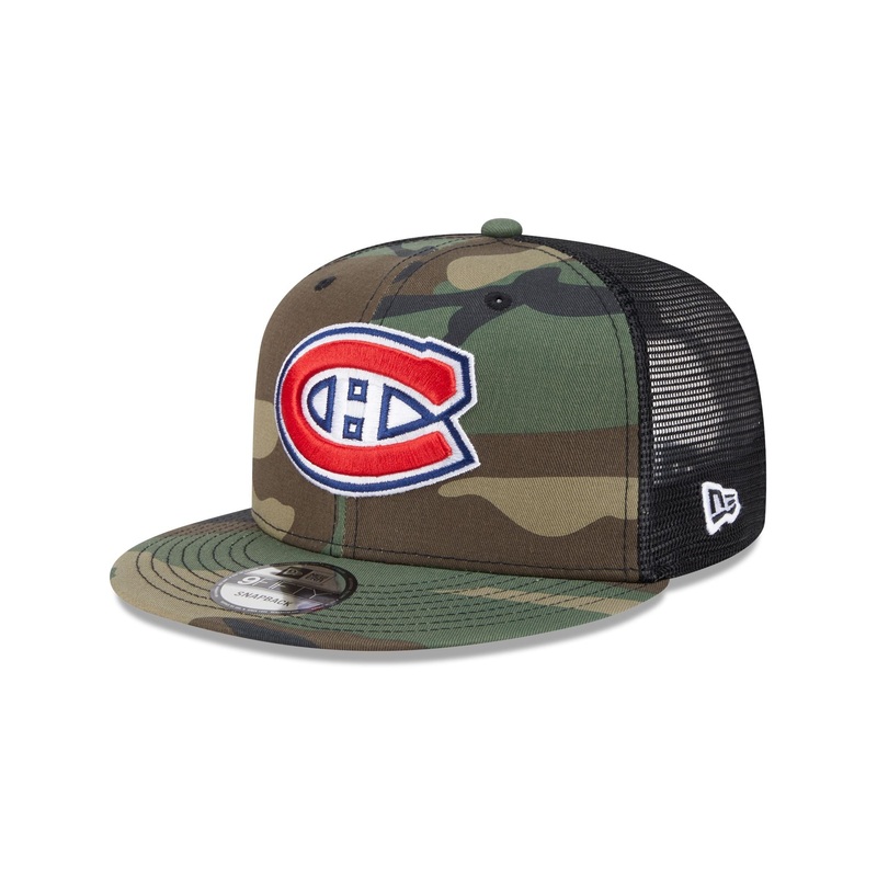 Montreal Canadiens Camo 9FIFTY Trucker Hat One Size