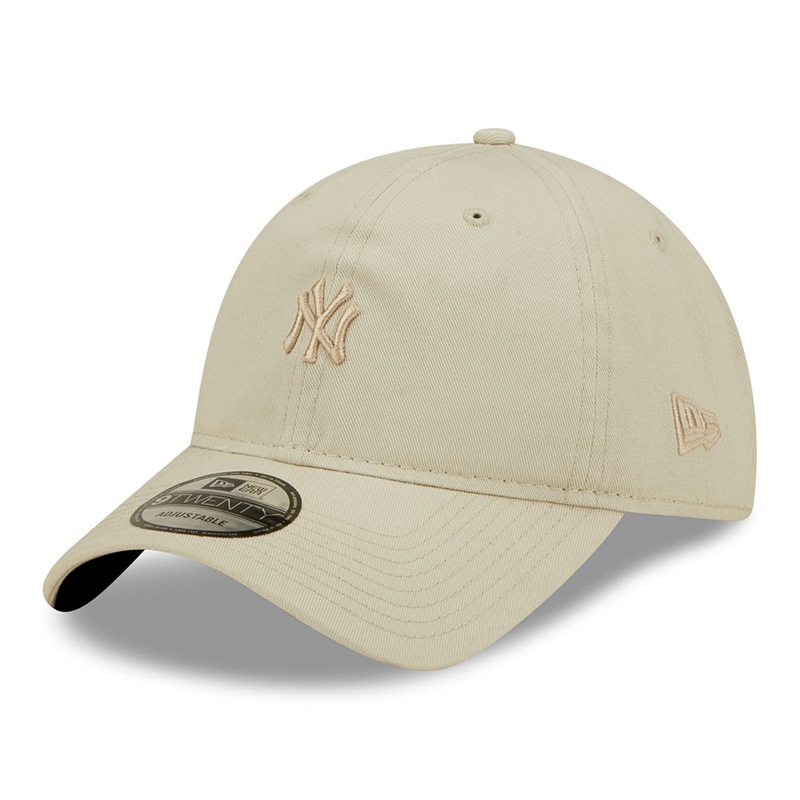 New Era 9TWENTY New York Yankees Baseball Cap – MLB Mini Logo – Stone Adjustable