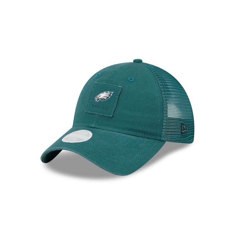 Philadelphia Eagles Women’s Square Stitch 9TWENTY Trucker Hat One Size