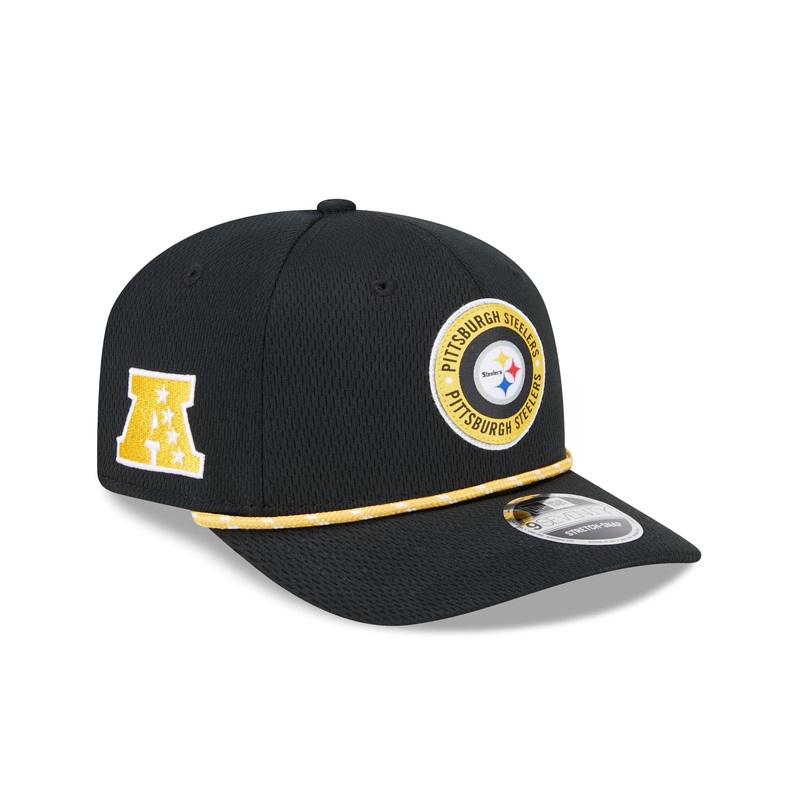Pittsburgh Steelers 2024 Sideline 9SEVENTY Stretch-Snap Hat One Size