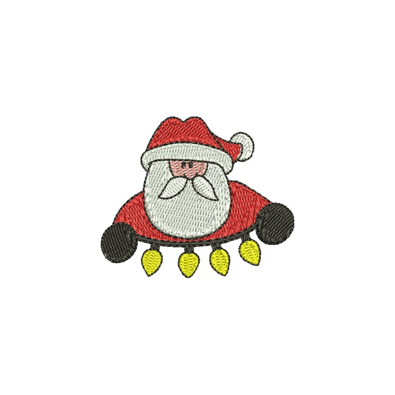 Santa with Christmas Lights Default Title One Size