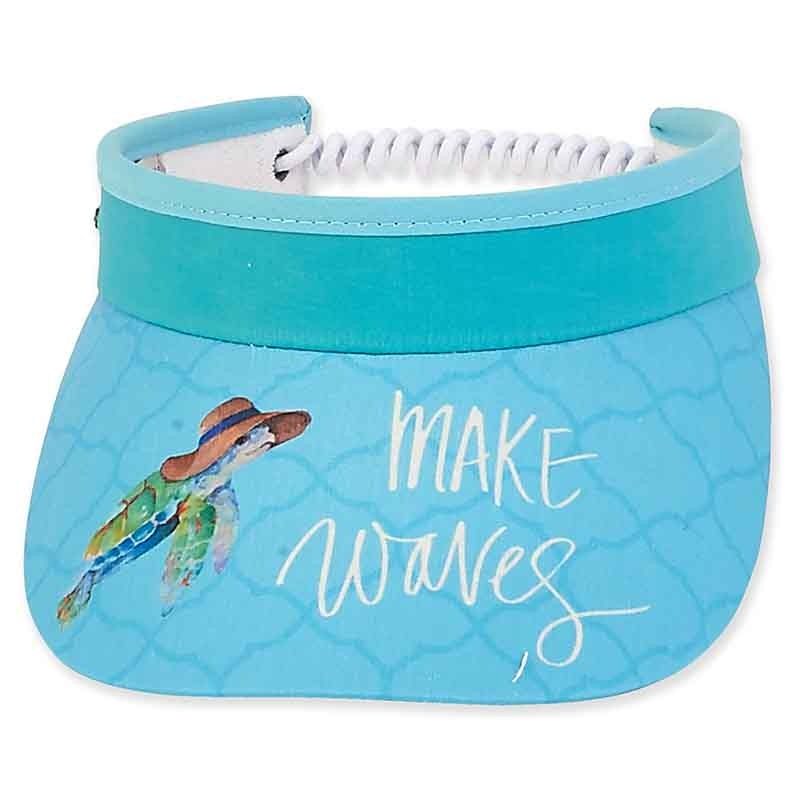 Turquoise Turtle Sun Visor with Coil Closure – Sun ‘N’ Sand Hats Turquoise