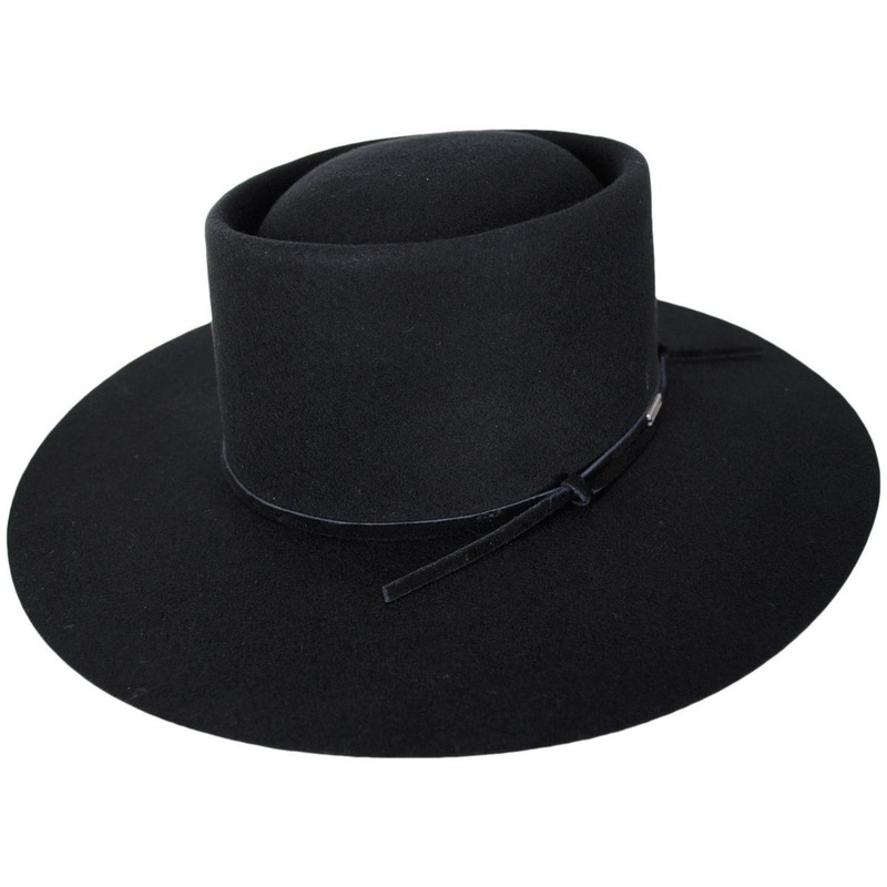 Vale Wool Felt Gaucho Hat BLACK XS