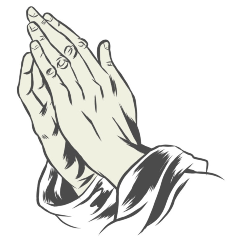 White Praying Hands Default Title One Size