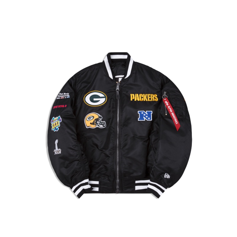 Alpha Industries X Green Bay Packers MA-1 Bomber Jacket S