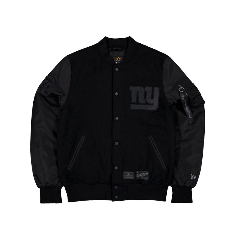 Alpha Industries x New York Giants MA-1 Wool Varsity Jacket Black S