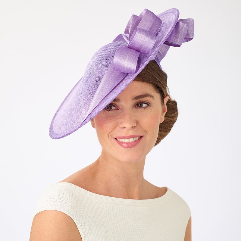Failsworth Hats Kathryn Disc Fascinator – Violet 1-Size