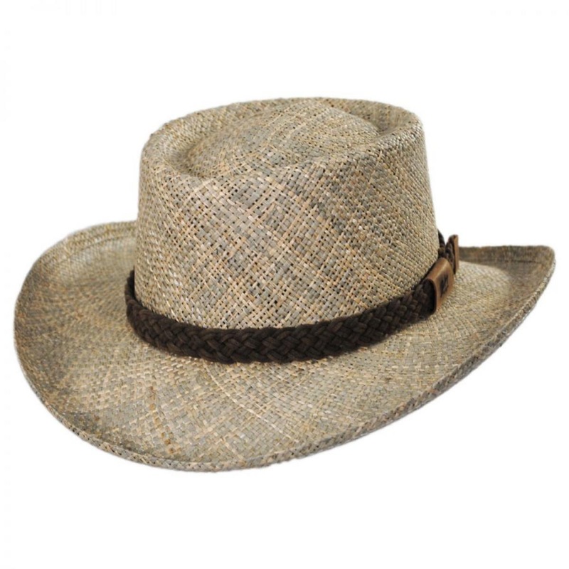 Melton LiteStraw Seagrass Gambler Hat NATURAL S