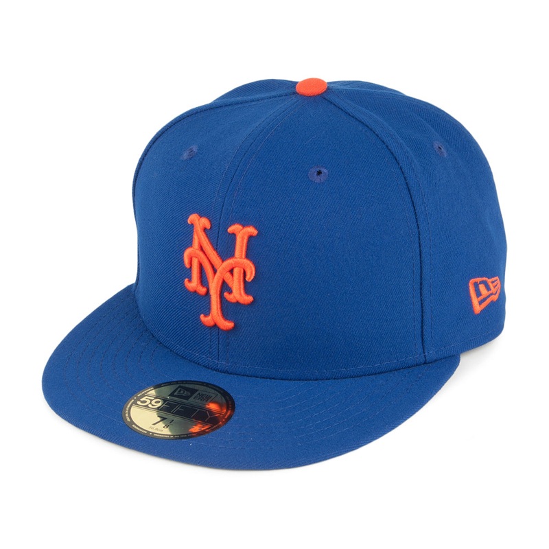 New Era 59FIFTY New York Mets Baseball Cap – MLB On Field AC Perf – Blue 6 7/8